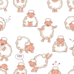  cartoon seamless pattern background