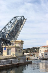 Fototapeta premium Pont levis, Sète, Hérault