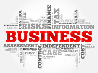 BUSINESS word cloud, business concept