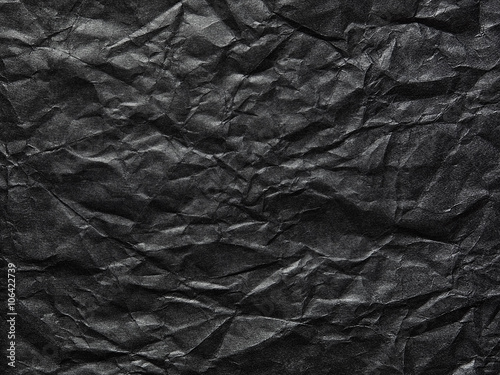 "Black crumpled paper as a background" Stock photo and royalty-free