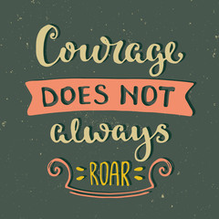 Hand drawn lettering poster