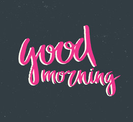 Hand drawn lettering poster