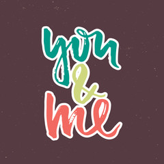 Hand drawn lettering poster