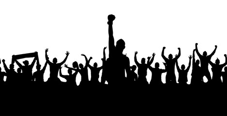 Seamless wallpaper from fans for sports championships and music concerts.