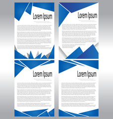 Vector Brochure Flyer design Layout template, size A4, Front page and back page,Easy to use and edit