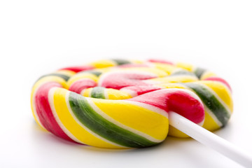 Lollipop on white
