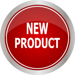 Red round new product button