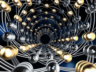 molecules  abstract background