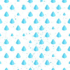 Fototapeta na wymiar Raindrop seamless pattern