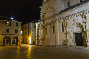 Fototapeta na wymiar Cathedral in Sibenik,Croatia 