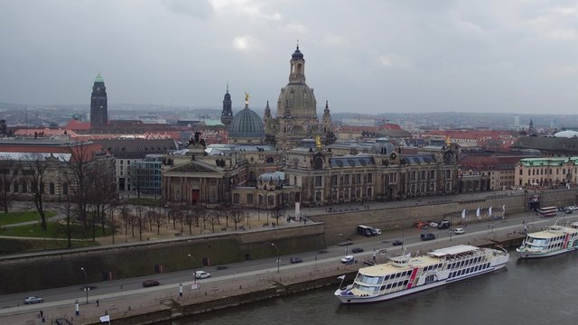 Dresden, centre, river