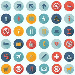 Travel Icons Set - Tourism Infographics - flat design vector EPS10