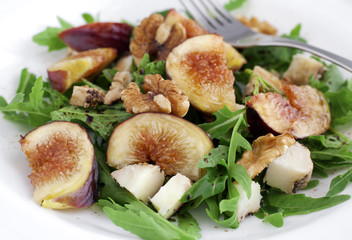 Fig with rucola