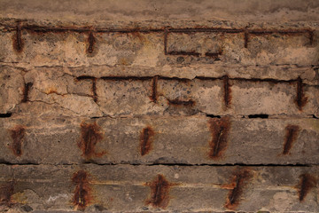 Old concrete with decal