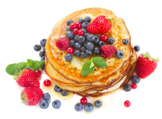 Pancakes with berries