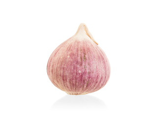Raw garlic (small) isolated