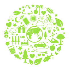Environment icon in circle