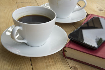 cup of coffee during work morning