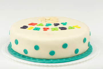 birthday cake with text happy birthday