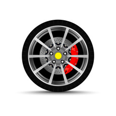 Obraz premium Wheel car