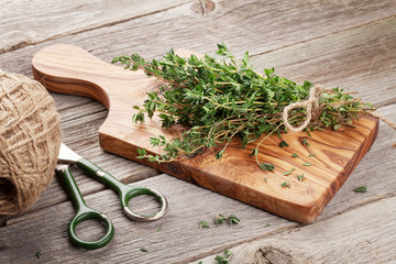 Bunch of garden thyme herb