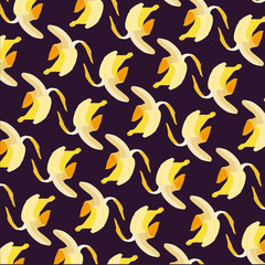 banana seamless pattern, vector background,vector texture