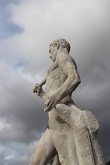 Fototapeta na wymiar statue at stadio dei marmi, Rome, Italy