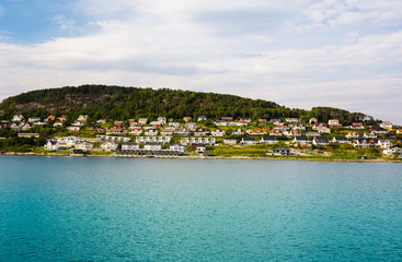 Fototapeta na wymiar beautiful fjord in Norway near Alesund