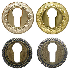 keyholes isolated on white background