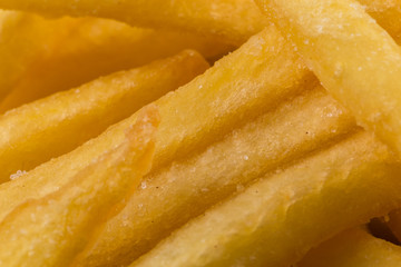 Fried potatoes closeup