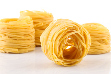 Fettuccine pasta nest