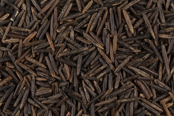 Background of black wild rice