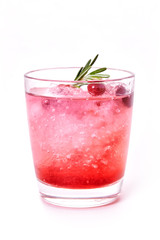 water with cranberry