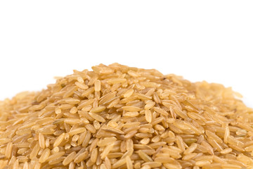 pile of brown rice
