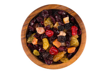 Mix variety of dried fruit