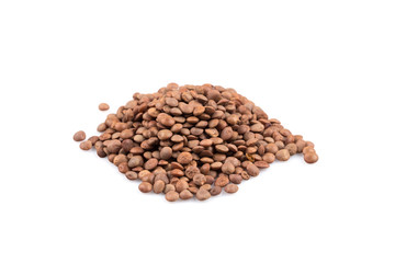 Lentils Isolated on White Background