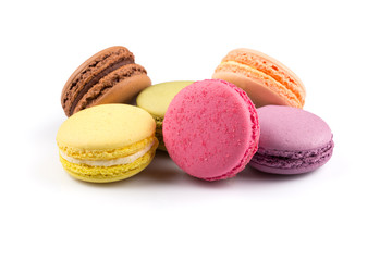 Colorful homemade macaroons