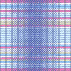 Seamless Pattern. Knit Texture. Fabric Color Tracery Background