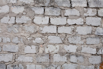 white old vintage brick wall background