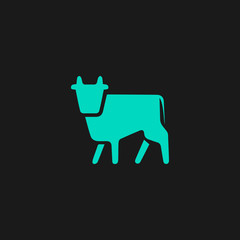 Cow flat icon