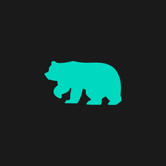 Bear symbol - vector illustration