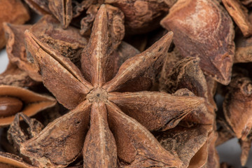 Texture of Broken Star Anise