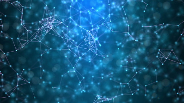 A dense global network connection. Ultra High Definition 4K animation.