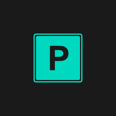Parking flat icon