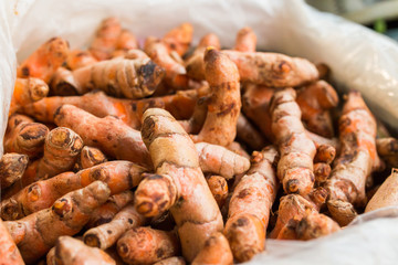 Turmeric, Curcuma at market