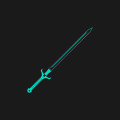 sword flat icon