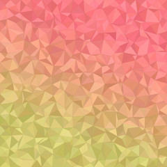 Yellow red irregular triangle mosaic background
