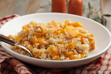 Pumpkin risotto