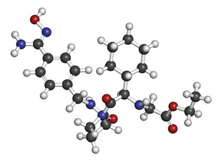Ximelagatran anticoagulant drug molecule