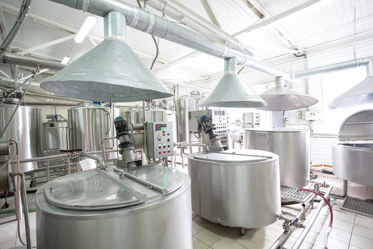 Cistern At The Dairy New Bright Milk Factory